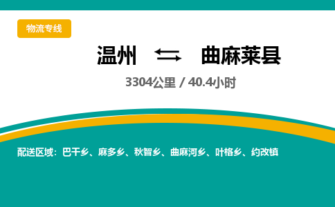 溫州到曲麻萊縣物流專(zhuān)線